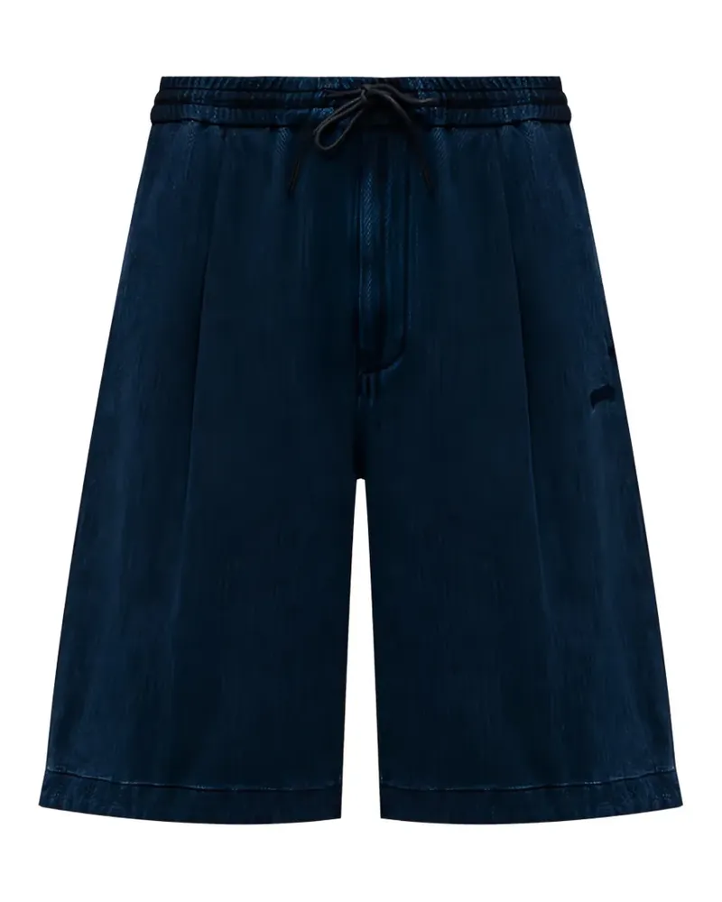 JUUN.J logo-embroidered shorts - Blau Blau