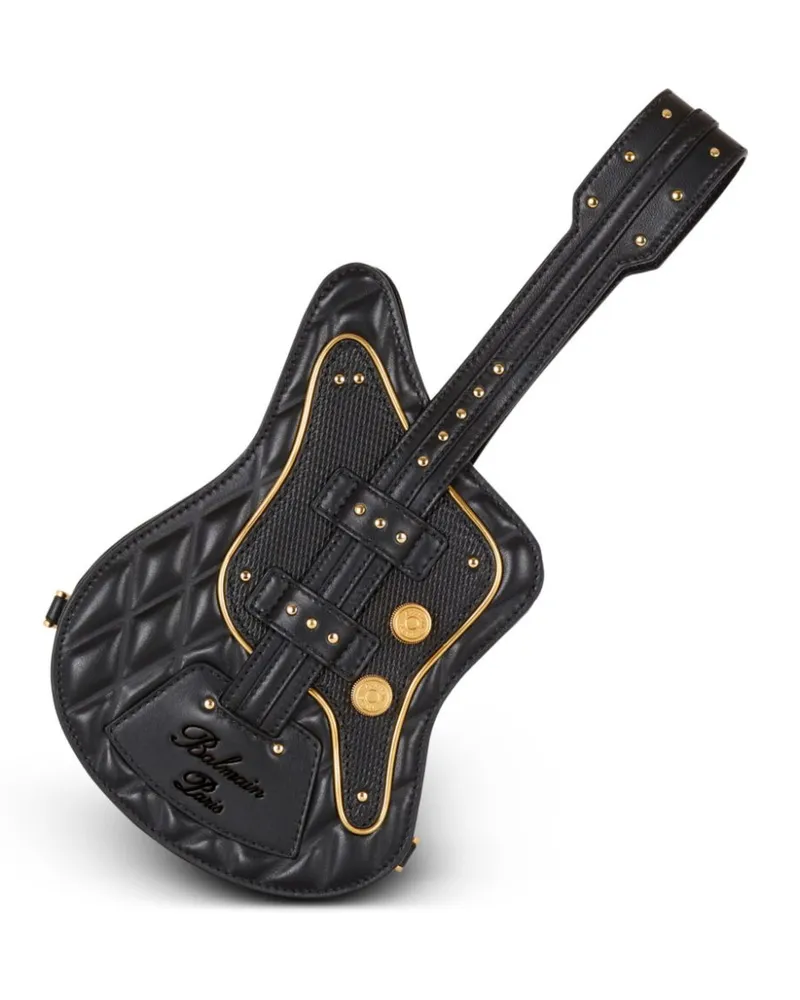 Balmain Guitar Schultertasche - Schwarz Schwarz