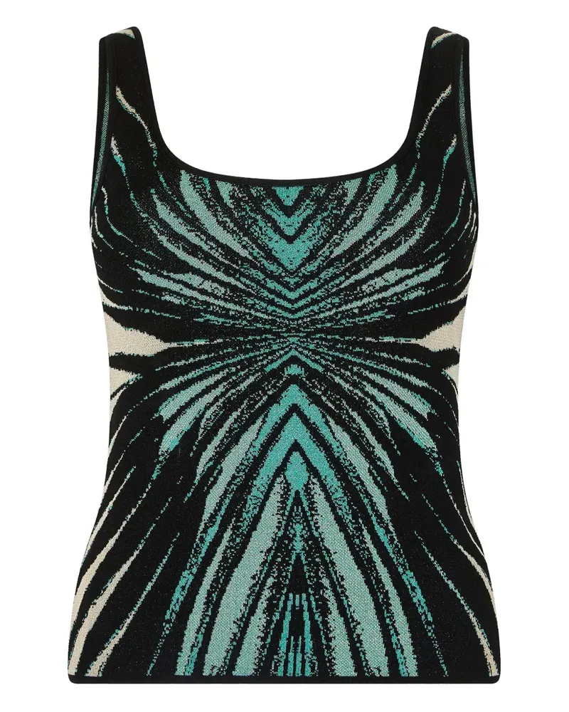 Roberto Cavalli Oberteil mit Print - Blau Blau