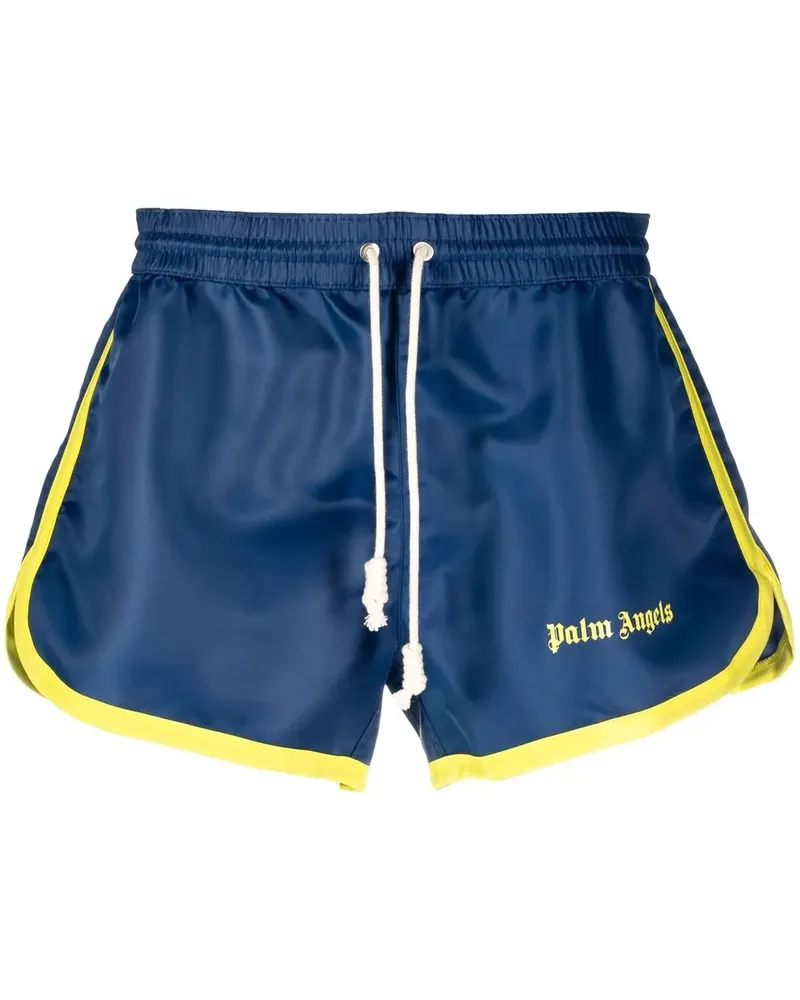 Palm Angels Shorts mit Kontrastpaspeln - Blau Blau