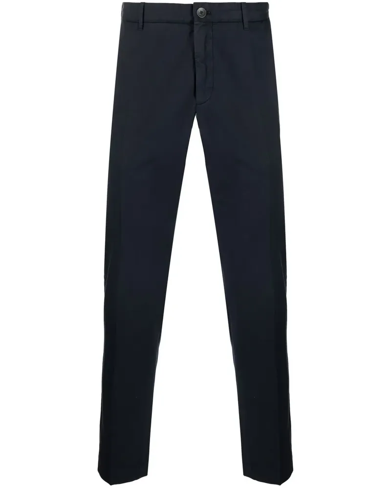 Incotex Halbhohe Tapered-Hose - Blau Blau