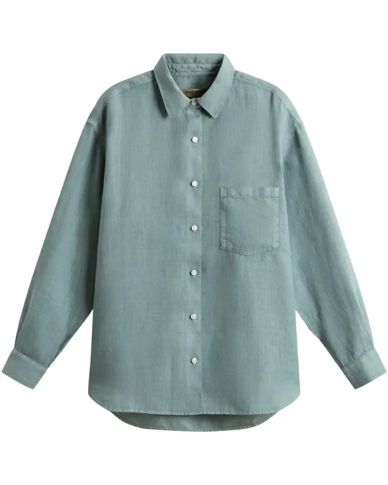 Woolrich Hemd aus Leinen - Grün Grün