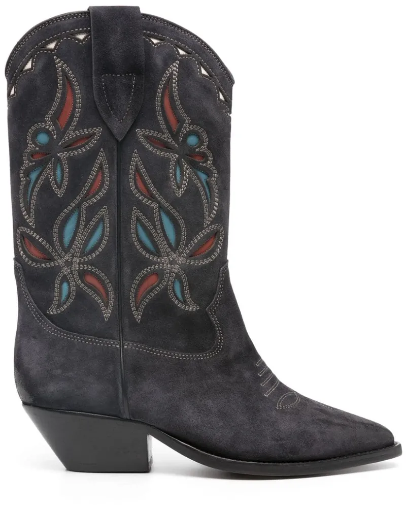 Isabel Marant Duerto Intarsia Stiefel 50mm - Schwarz Schwarz
