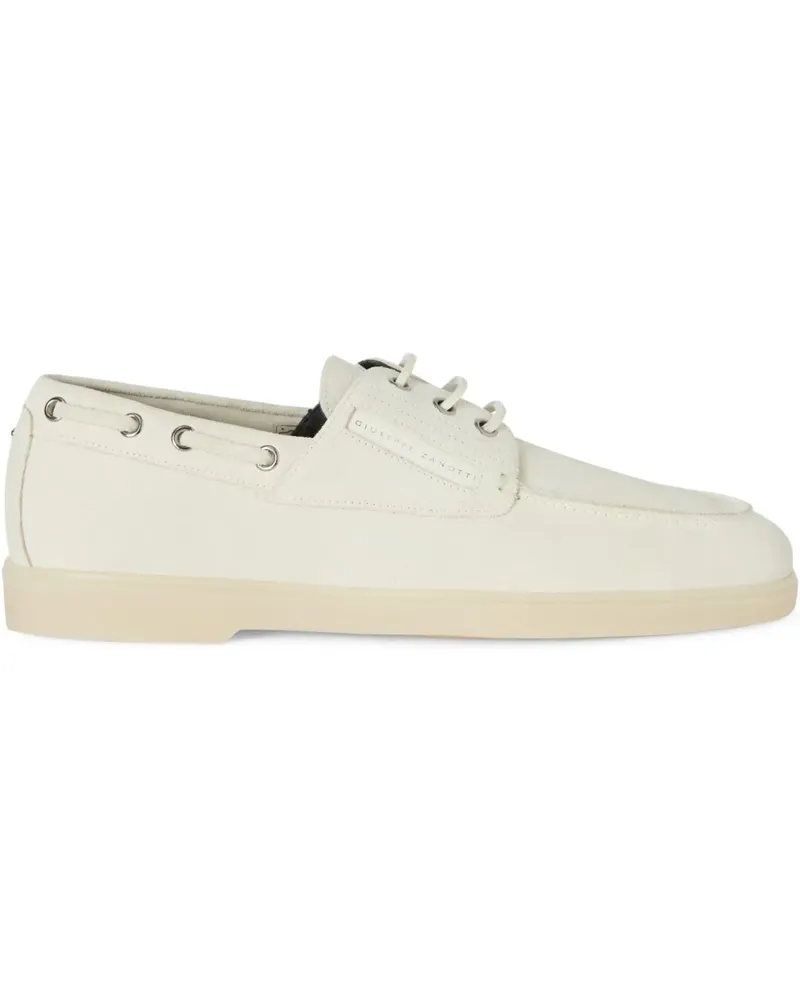Giuseppe Zanotti Segelschuhe aus Wildleder - Nude Nude
