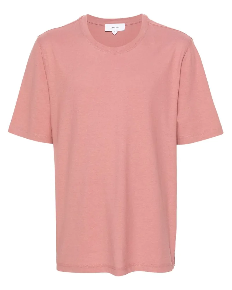 LARDINI T-Shirt mit rundem Ausschnitt - Rosa Rosa