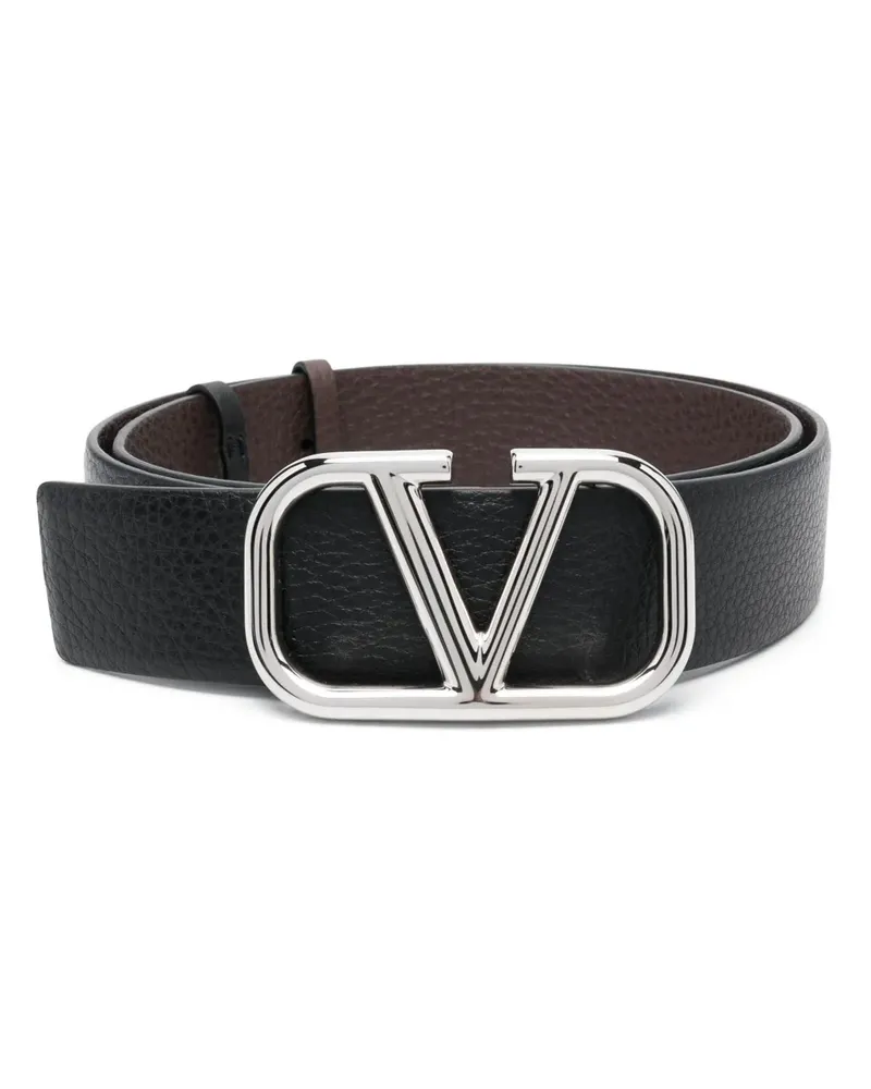 Valentino Garavani VLogo Signature Gürtel - Schwarz Schwarz