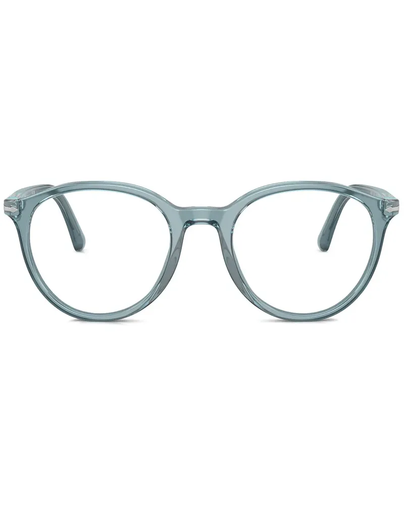 Persol Brille mit rundem Gestell - Blau Blau