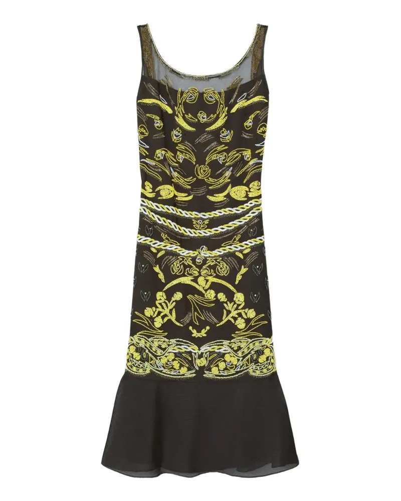 Tory Burch embellished mesh dress - Schwarz Schwarz