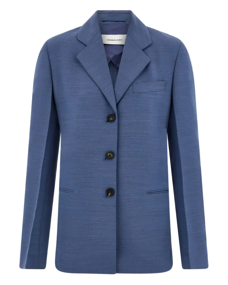 Ferragamo Einreihiges Sakko - Blau Blau