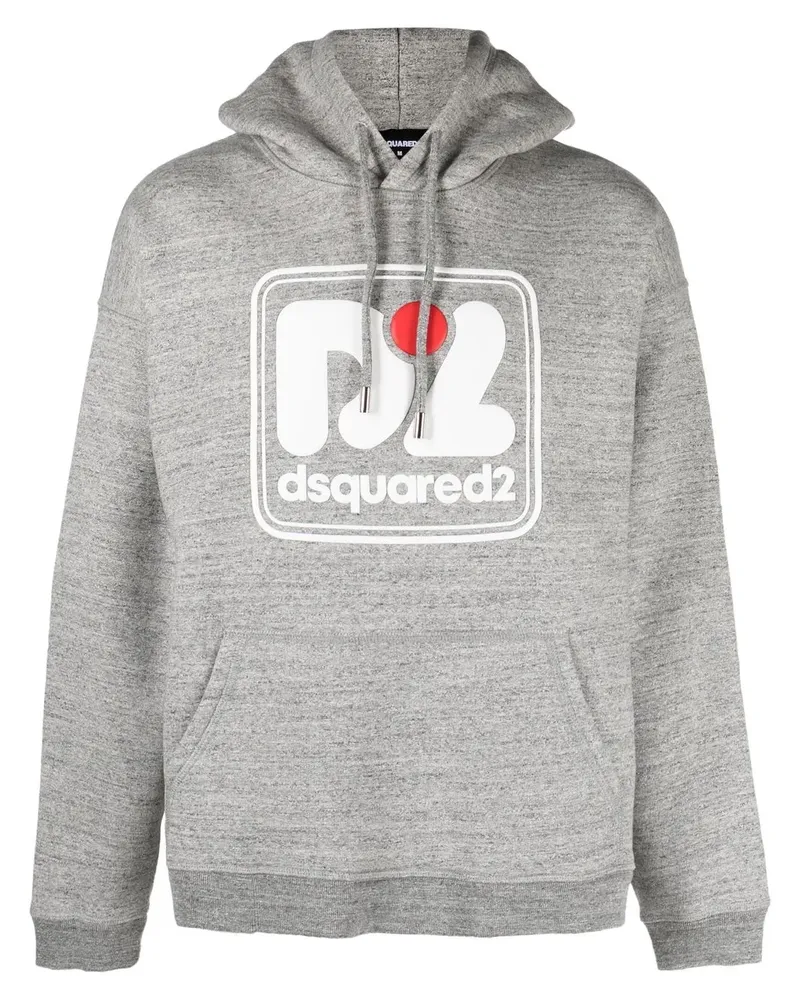Dsquared2 Hoodie mit Logo-Print - Grau Grau
