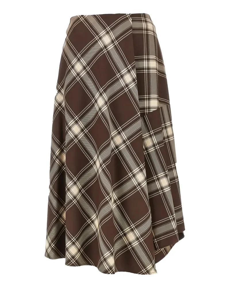 Max Mara Rock aus Wolltwill - braun Braun
