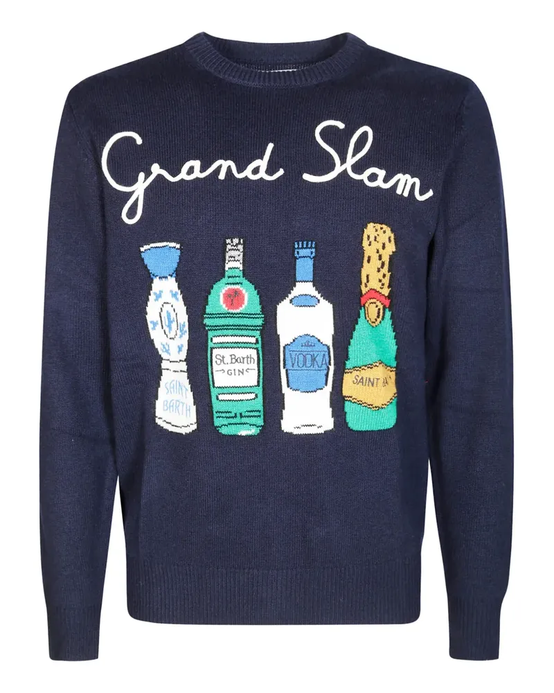 MC2 Saint Barth Pullover mit grafischem Print - Blau Blau