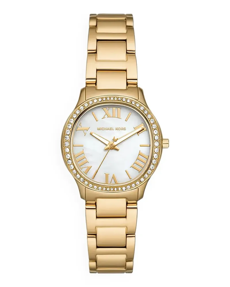 Michael Kors sage pavé gold-tone 31mm watch - Weiß Weiß