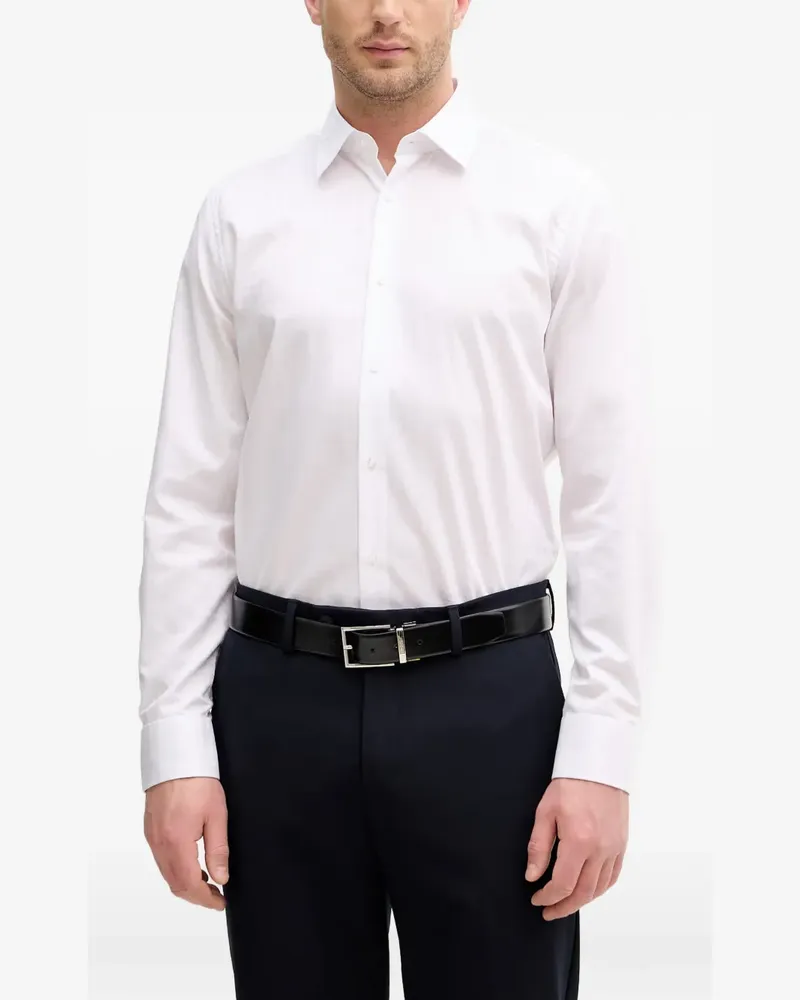 JOOP! Cornflower Pierce logo-pattern long-sleeved shirt - Weiß Weiß