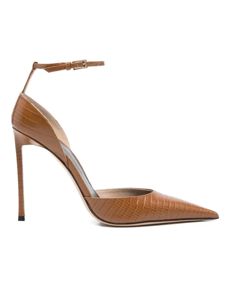Tom Ford lizard-effect ankle-strap pumps - Braun Braun