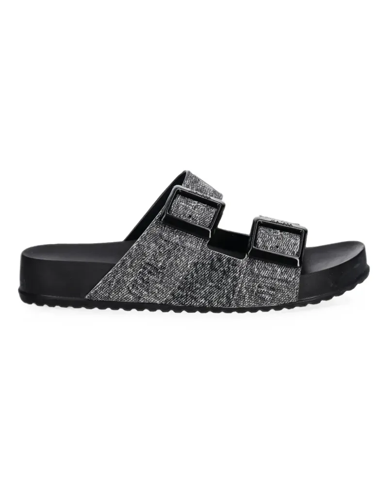 Melissa Cozy M Lover buckle-fastening slides - Grau Grau