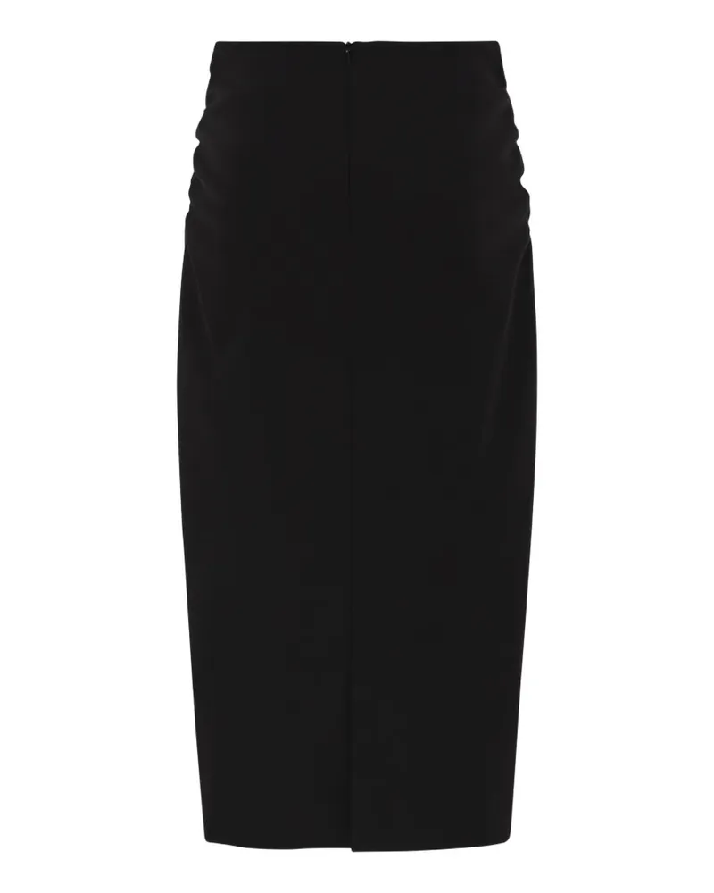Max Mara draped pencil midi skirt - Schwarz Schwarz