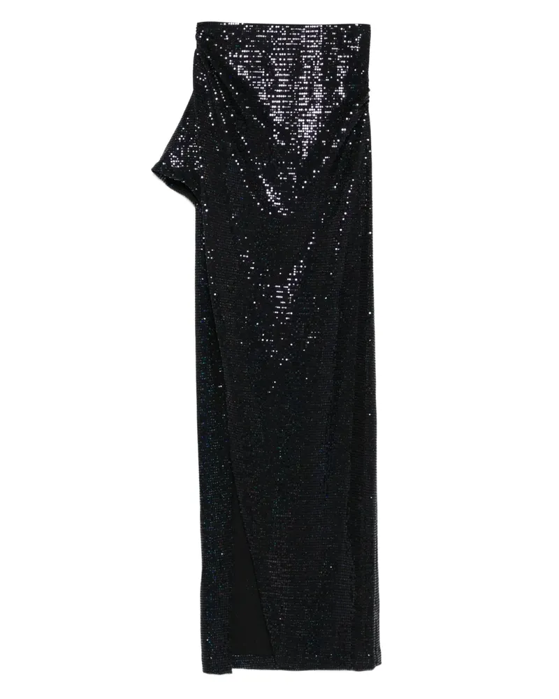 IRO Asymmetrischer Cubagua Rock mit Pailletten - Schwarz Schwarz