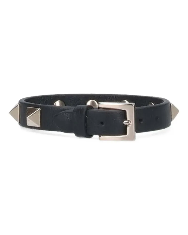 Valentino Garavani Rockstud Lederarmband - Schwarz Schwarz