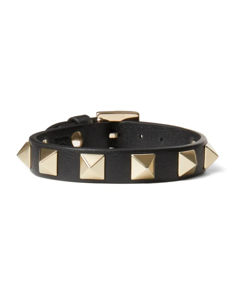 Valentino Garavani Rockstud Lederarmband - Schwarz Schwarz