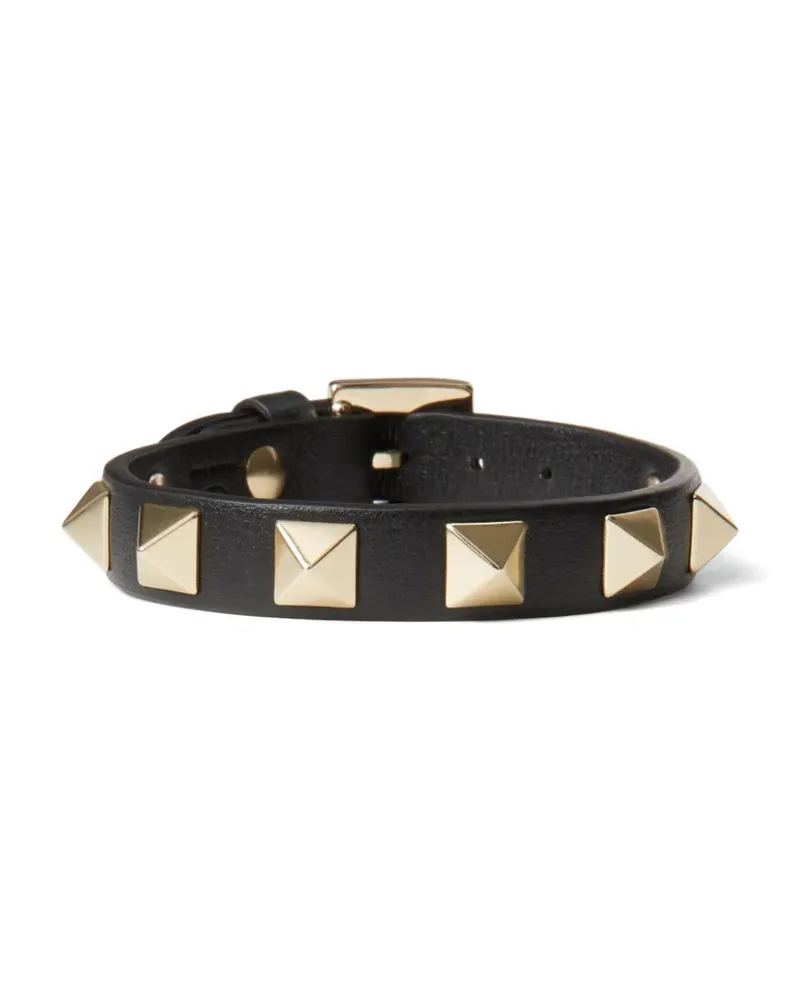 Valentino Garavani Rockstud Lederarmband - Schwarz Schwarz