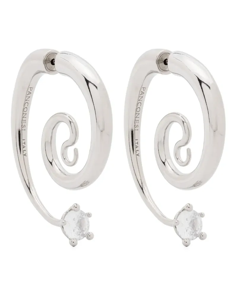 PANCONESI Diamanti Serpent Ohrringe - Silber Silber