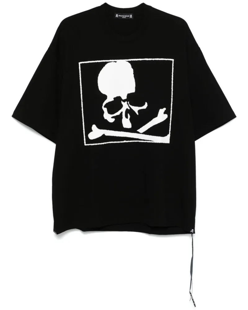 Mastermind Japan T-Shirt mit Totenkopf - Schwarz Schwarz