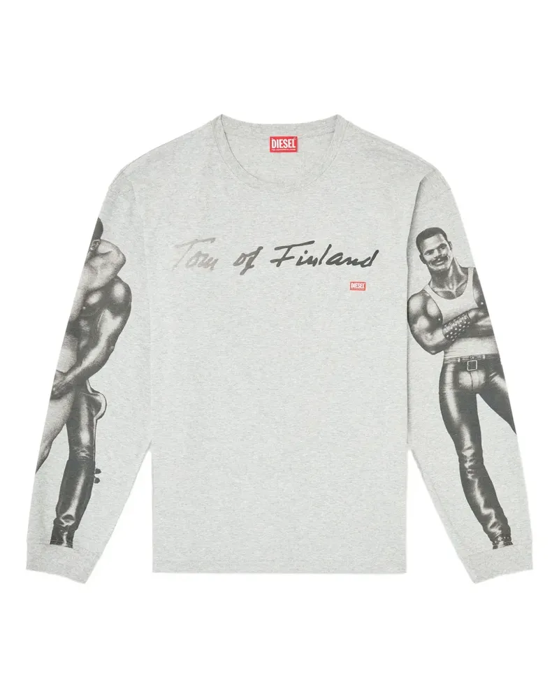 Diesel x Tom of Finland Foundation T-Shirt mit grafischem Print - Grau Grau