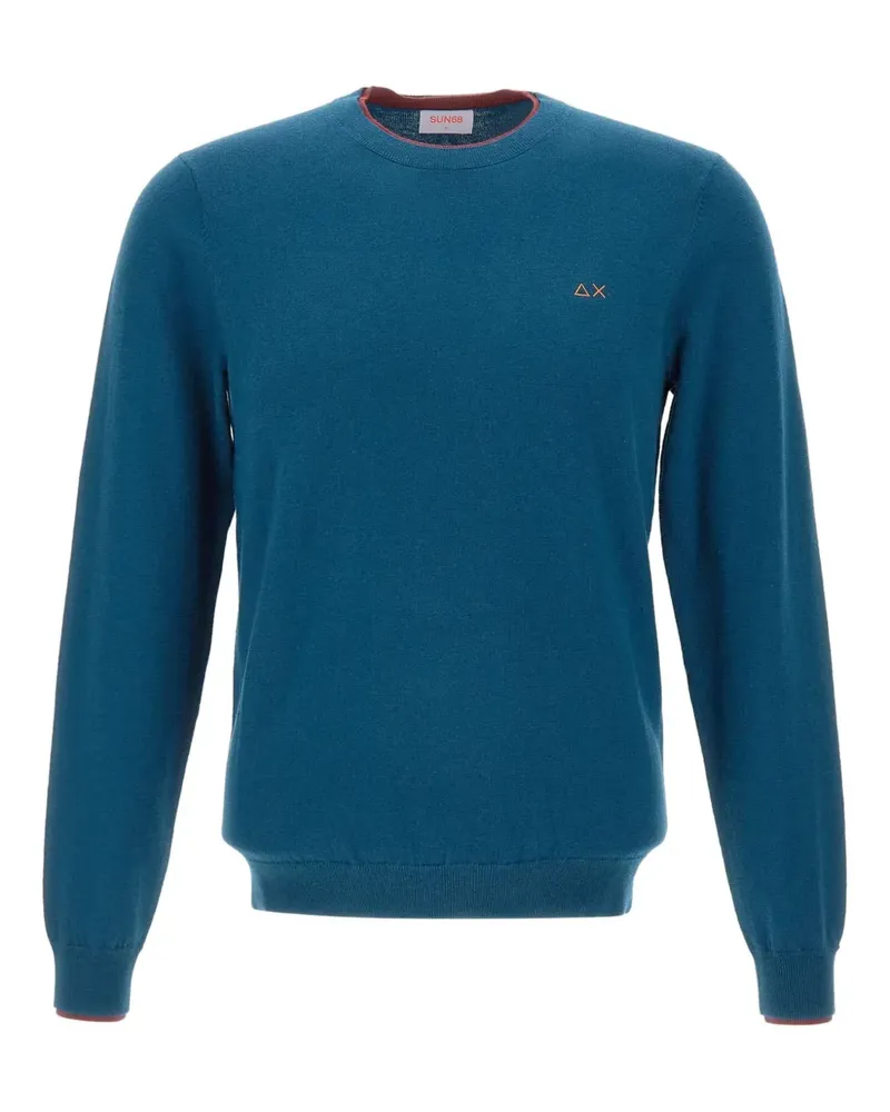 Sun68 Pullover mit Rundhalsausschnitt - Blau Blau