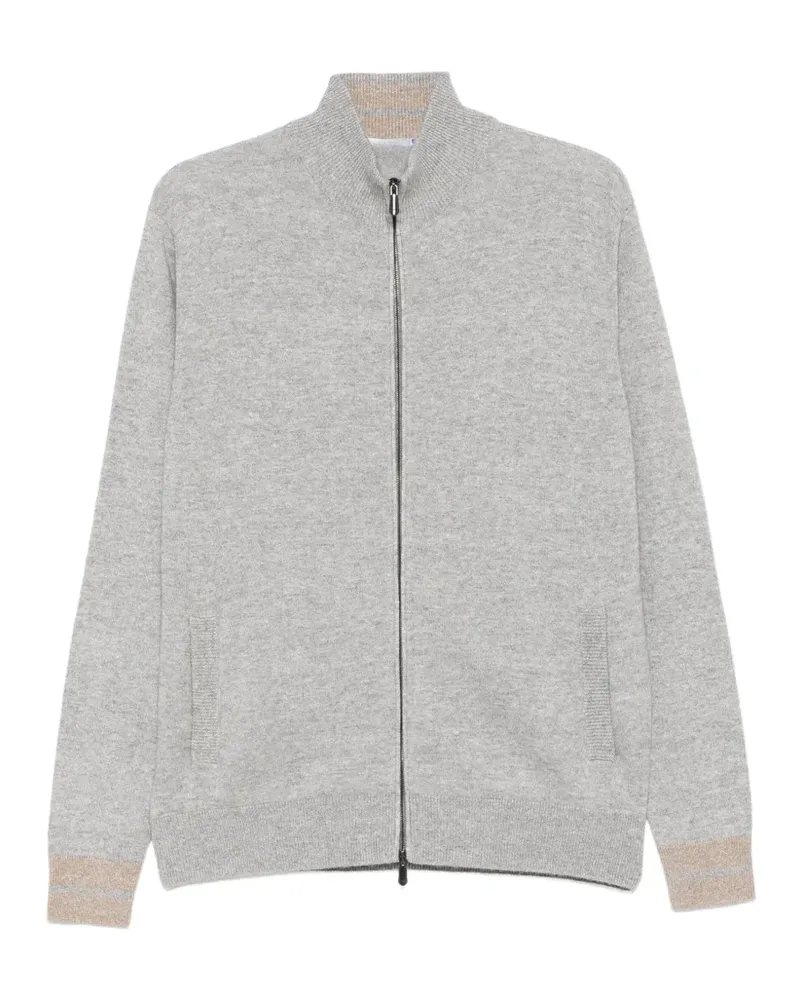 Cesare Attolini Cardigan mit Reißverschluss - Grau Grau