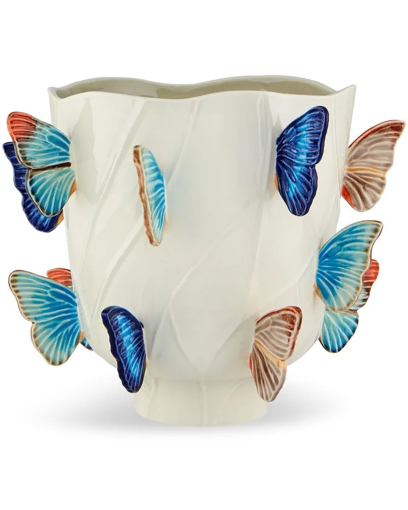 Bordallo Pinheiro Cloudy Butterflies Vase - Nude Nude