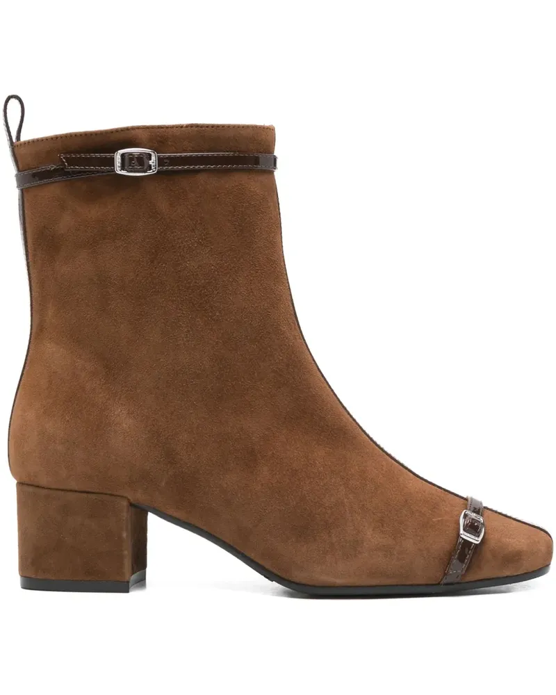 Carel Stiefel aus Wildleder 50mm - Braun Braun