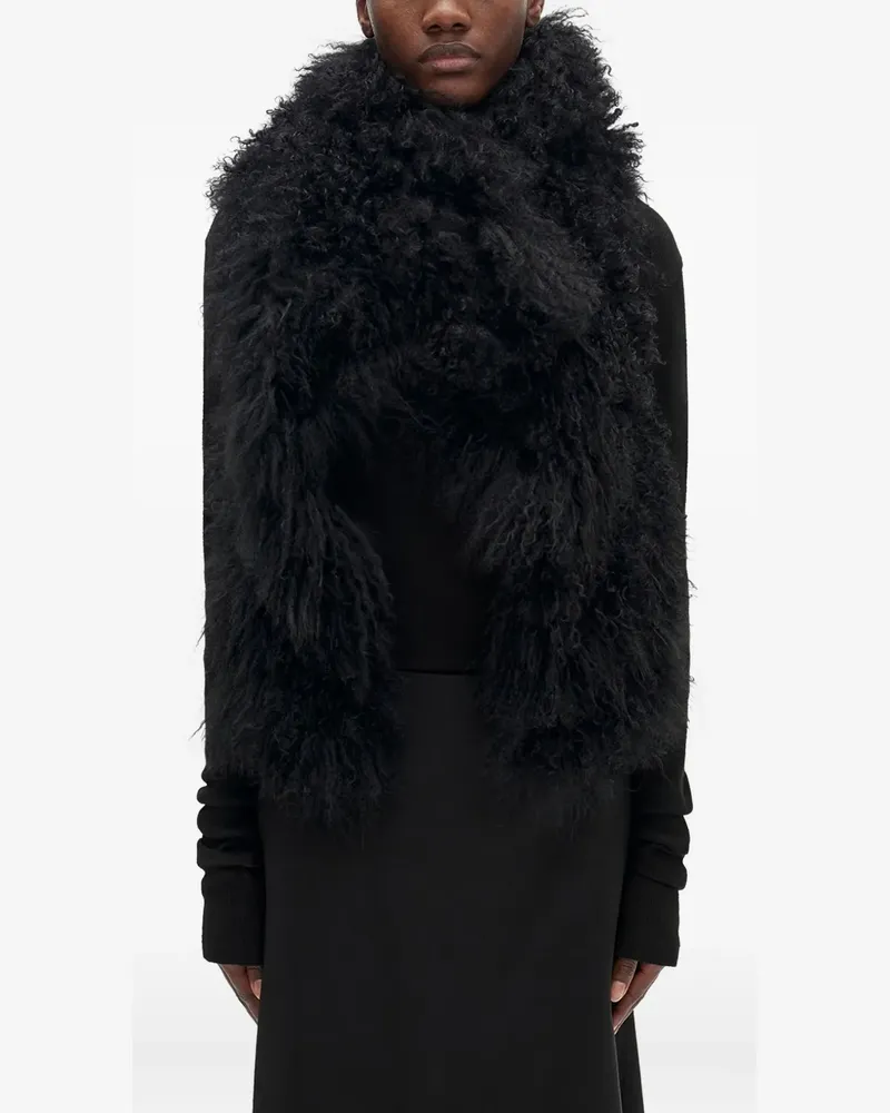 Ann Demeulemeester Bereta Weste aus Shearling - Schwarz Schwarz