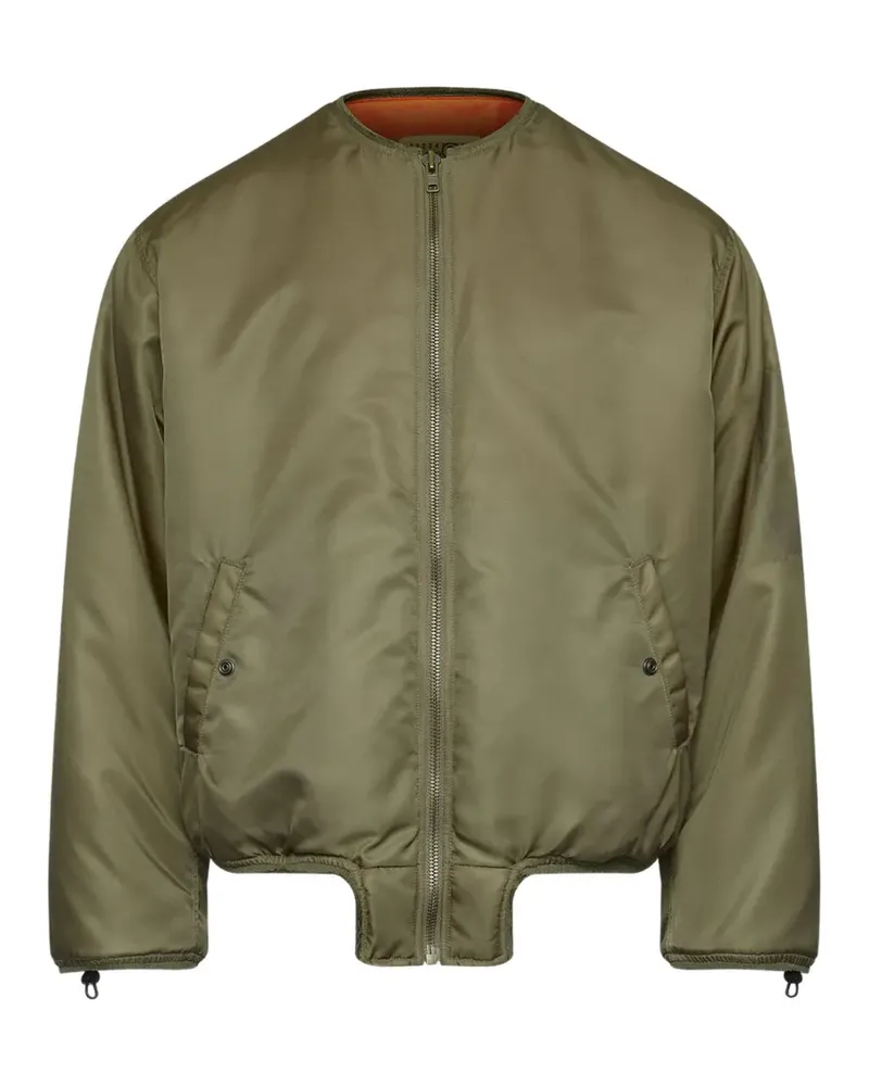 Maison Margiela Jacke mit Kontrastfutter - Grün Grün