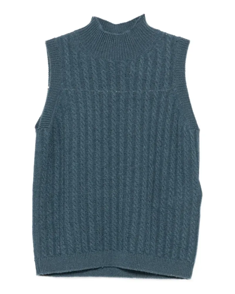 Eleventy cable-knit top - Blau Blau