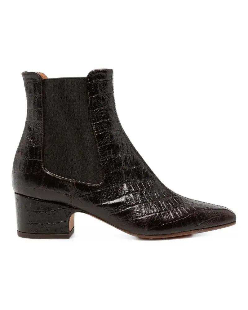 Chie Mihara Coronel crocodile-effect ankle boots - Braun Braun