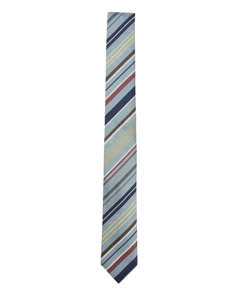 Paul Smith striped silk tie - Blau Blau