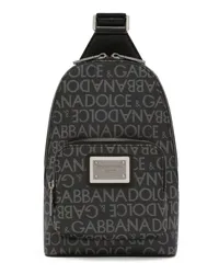 Dolce & Gabbana Gürteltasche mit Logo-Schild Schwarz