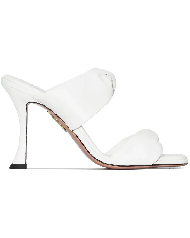 Aquazzura Sandalen aus Leder 95mm - Weiß Weiß