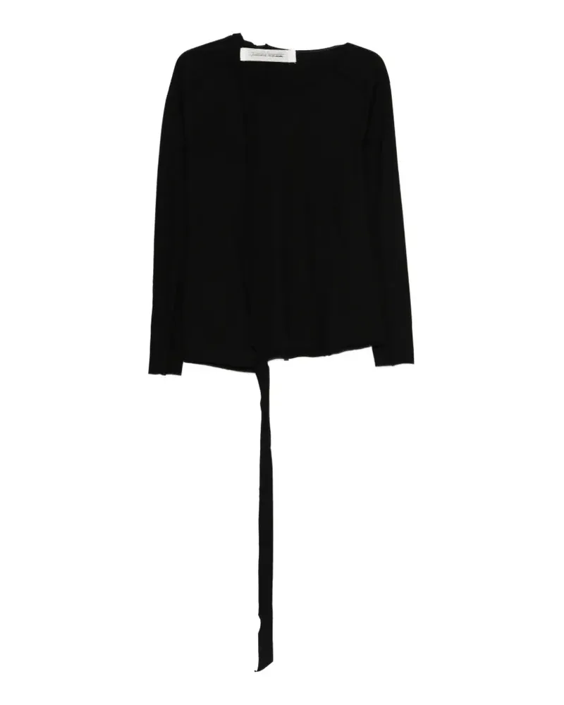 individual sentiments Klassisches Langarmshirt - Schwarz Schwarz