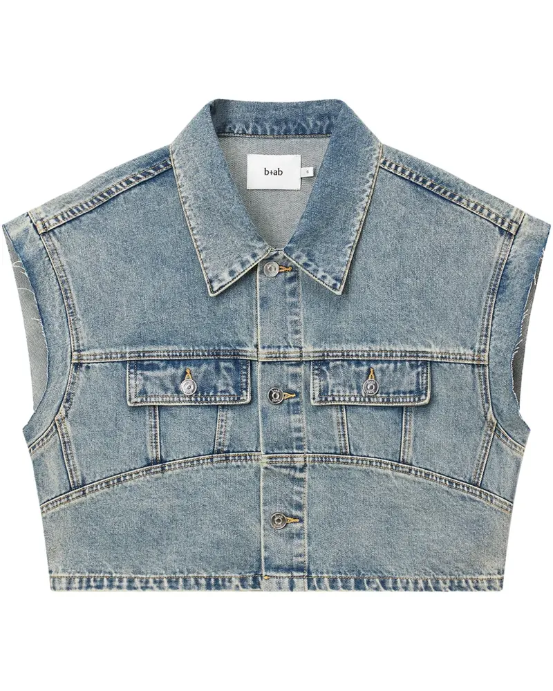 b+ab Kurzärmelige Jeansjacke - Blau Blau