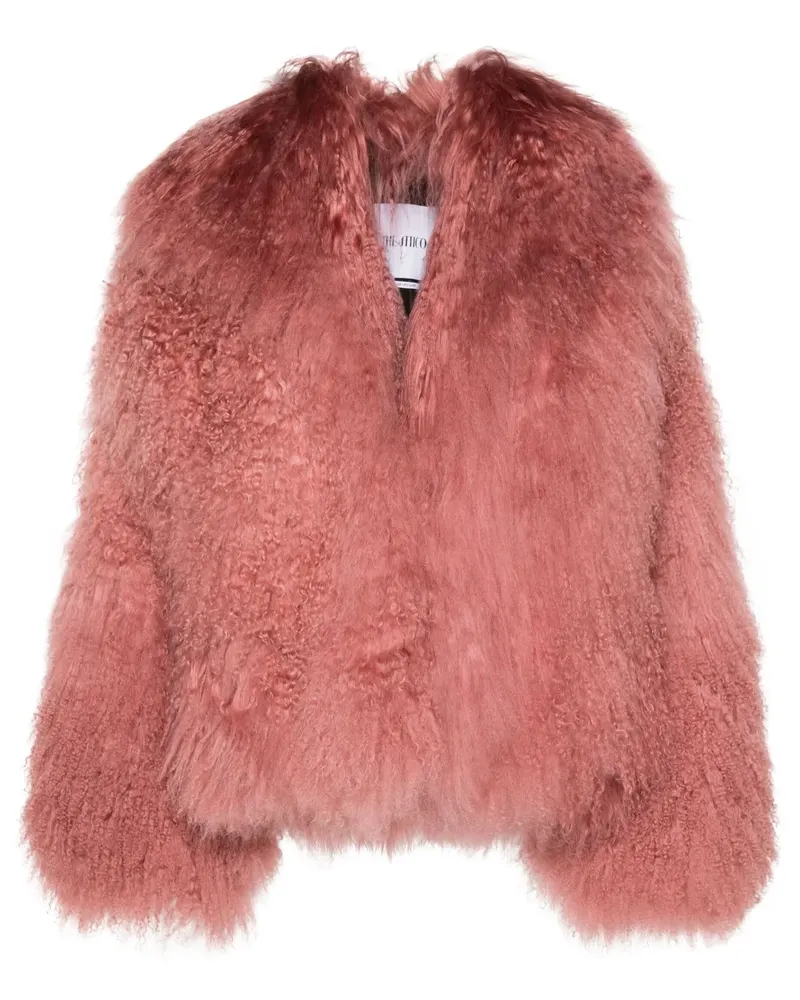 ATTICO Jacke aus gebürstetem Shearling - Rosa Rosa