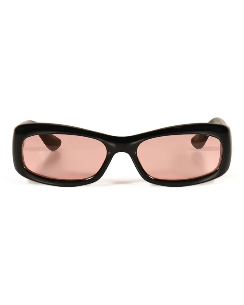 Port Tanger Eckige Saudade Sonnenbrille - Schwarz Schwarz