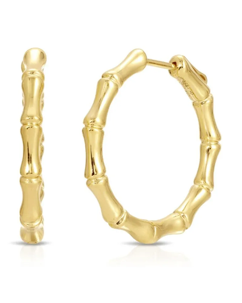 ANITA KO 18kt Bamboo Gelbgoldcreolen Gold