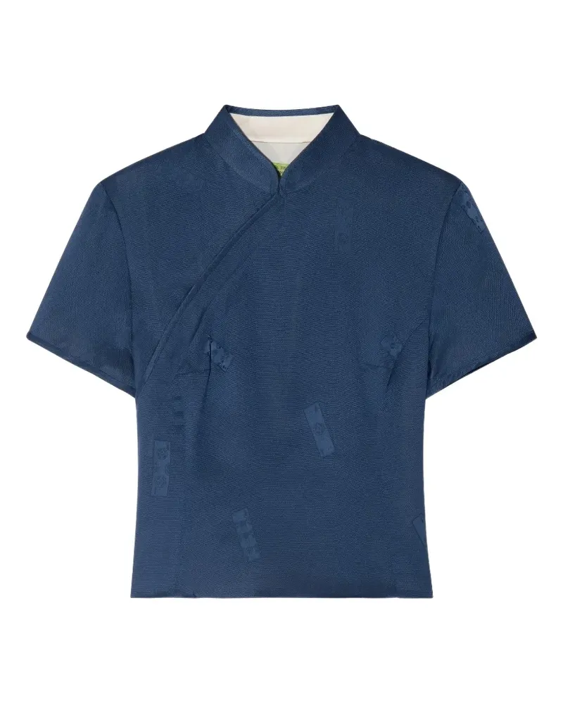 Shanghai Tang Qipao top - Blau Blau