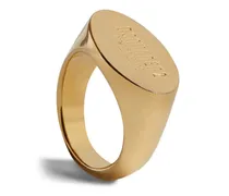 Polierter Ring mit Logo-Gravur