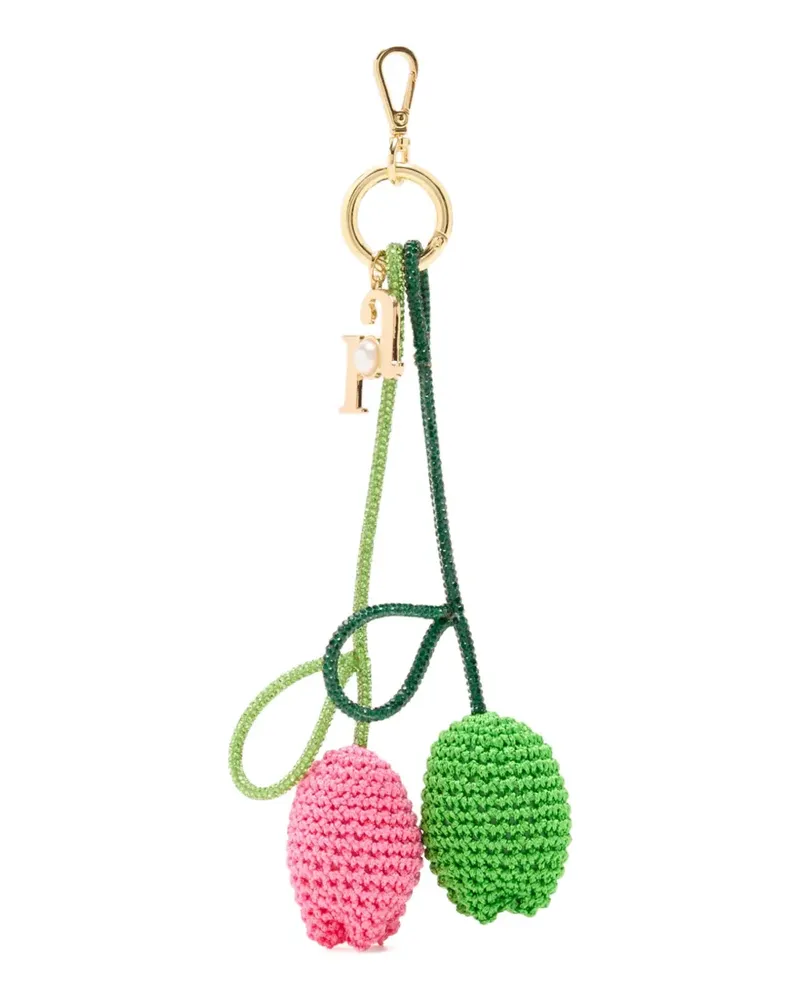 Rosantica Tulipano crocheted keyring - Grün Grün