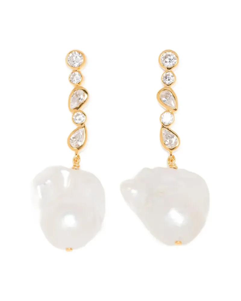 Completedworks Pitter-Patter Hängeohrringe - Weiß Weiß