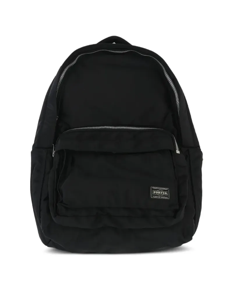 PORTER-YOSHIDA & CO Rucksack mit Logo-Patch - Schwarz Schwarz
