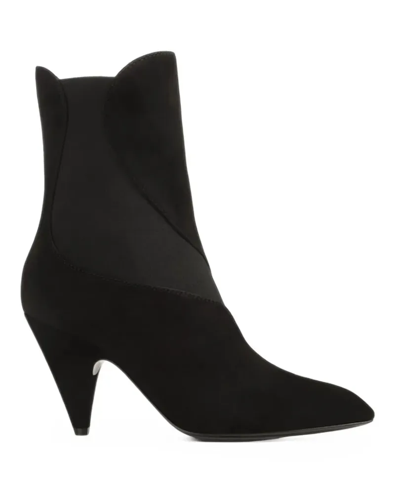 Sergio Rossi Knöchelhohe Wildlederstiefel - Schwarz Schwarz